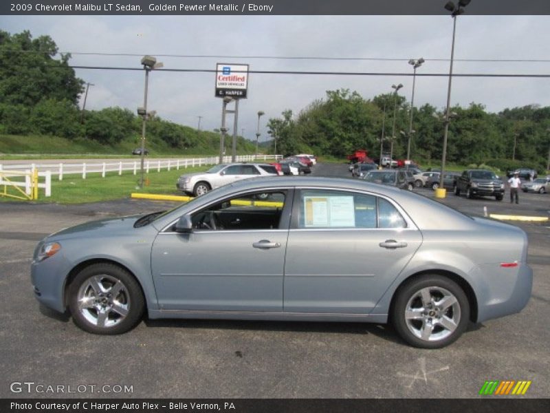Golden Pewter Metallic / Ebony 2009 Chevrolet Malibu LT Sedan