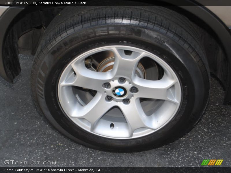 Stratus Grey Metallic / Black 2006 BMW X5 3.0i