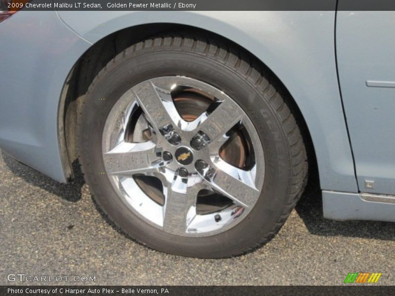 Golden Pewter Metallic / Ebony 2009 Chevrolet Malibu LT Sedan