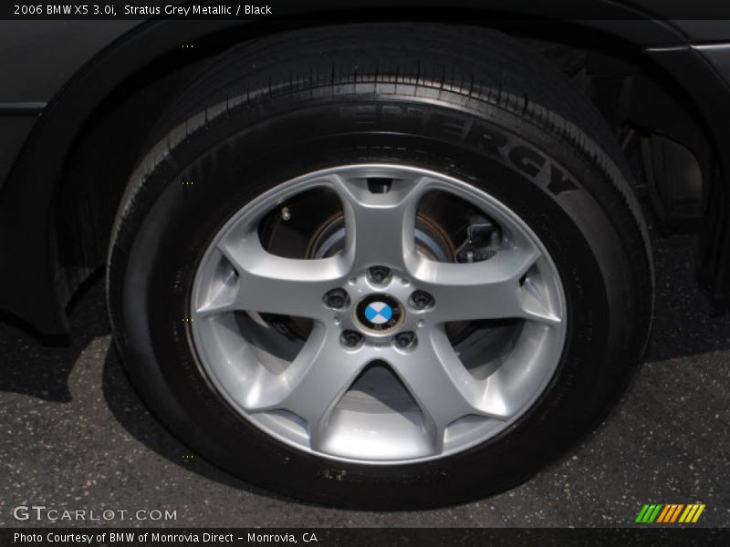 Stratus Grey Metallic / Black 2006 BMW X5 3.0i