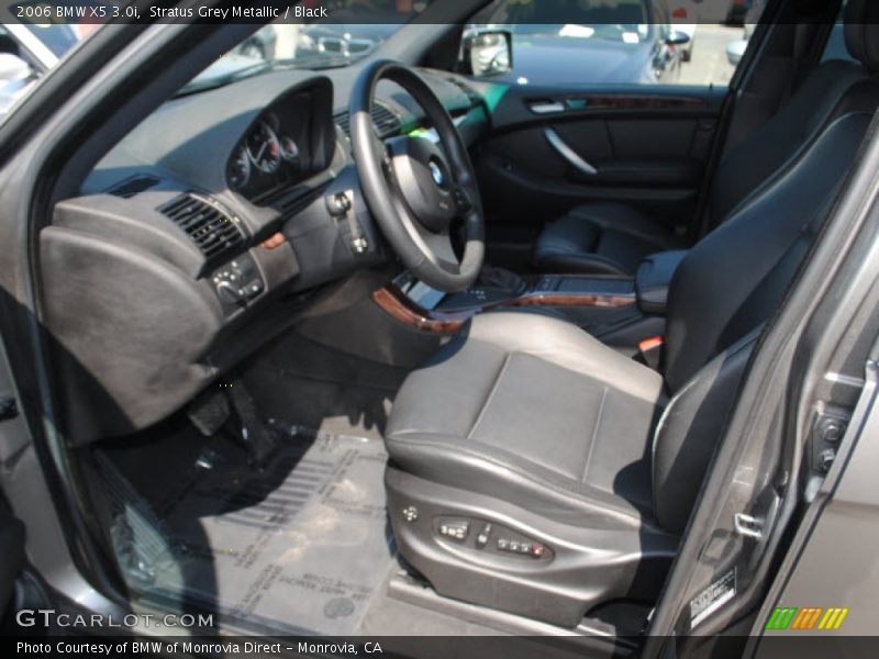 Stratus Grey Metallic / Black 2006 BMW X5 3.0i