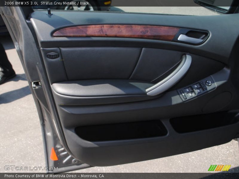 Stratus Grey Metallic / Black 2006 BMW X5 3.0i