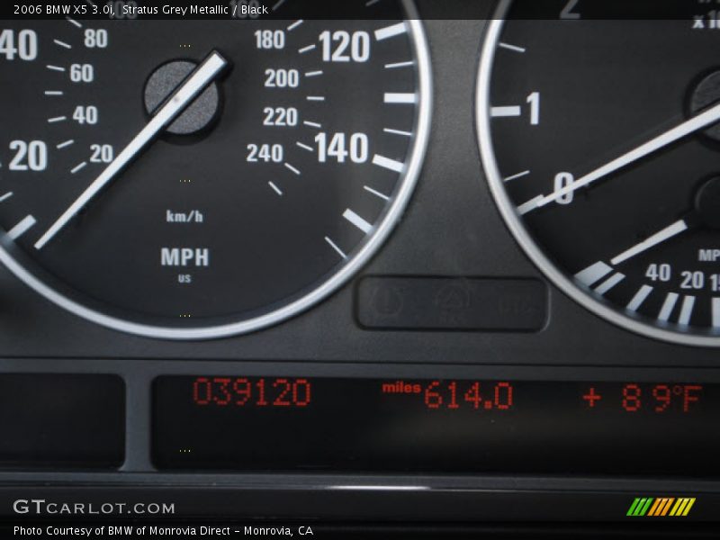 Stratus Grey Metallic / Black 2006 BMW X5 3.0i