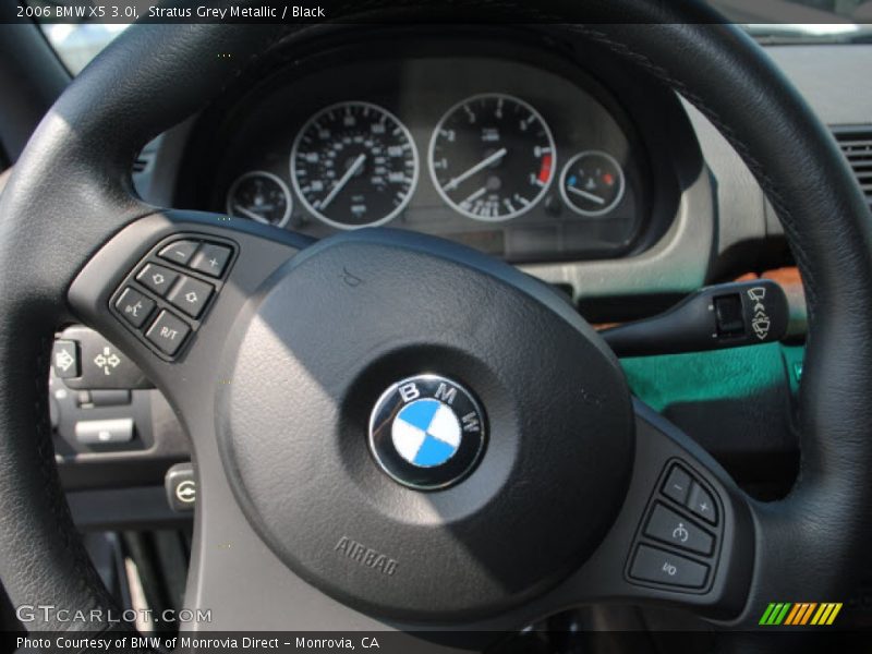 Stratus Grey Metallic / Black 2006 BMW X5 3.0i