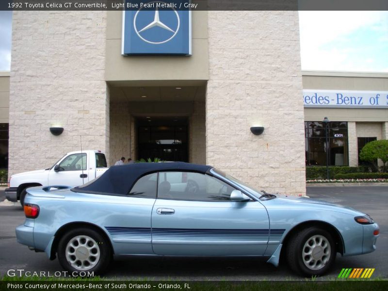 Light Blue Pearl Metallic / Gray 1992 Toyota Celica GT Convertible