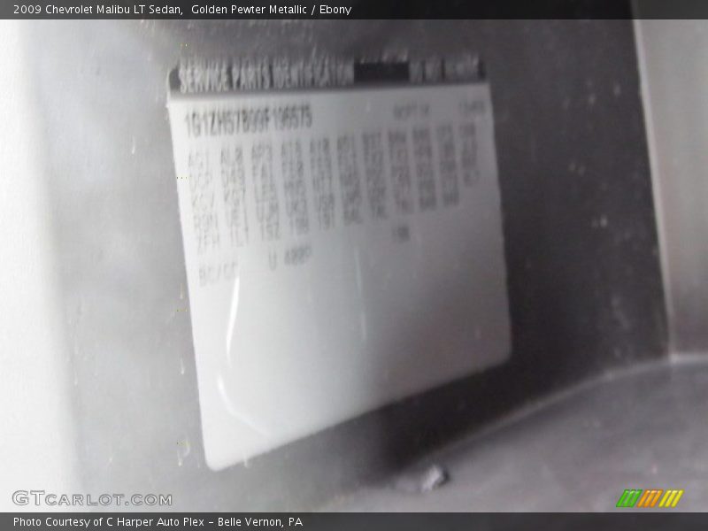 Golden Pewter Metallic / Ebony 2009 Chevrolet Malibu LT Sedan