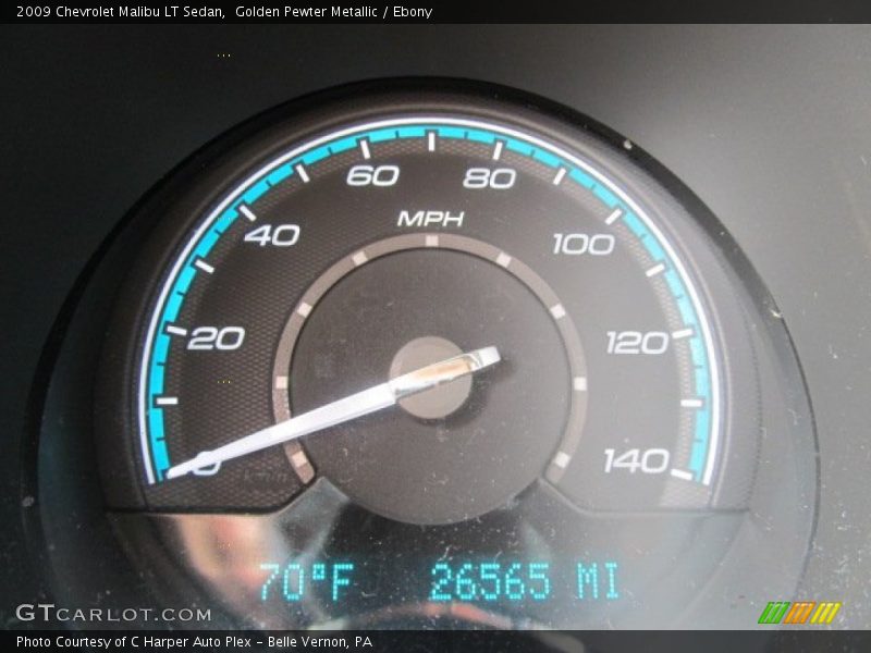 Golden Pewter Metallic / Ebony 2009 Chevrolet Malibu LT Sedan