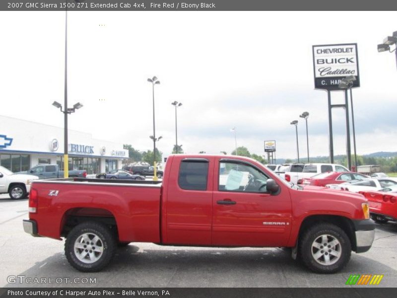 Fire Red / Ebony Black 2007 GMC Sierra 1500 Z71 Extended Cab 4x4