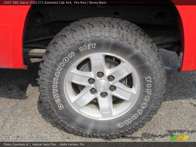 Fire Red / Ebony Black 2007 GMC Sierra 1500 Z71 Extended Cab 4x4