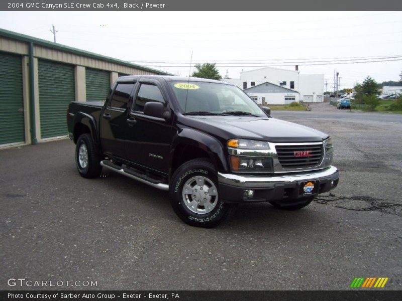 Black / Pewter 2004 GMC Canyon SLE Crew Cab 4x4