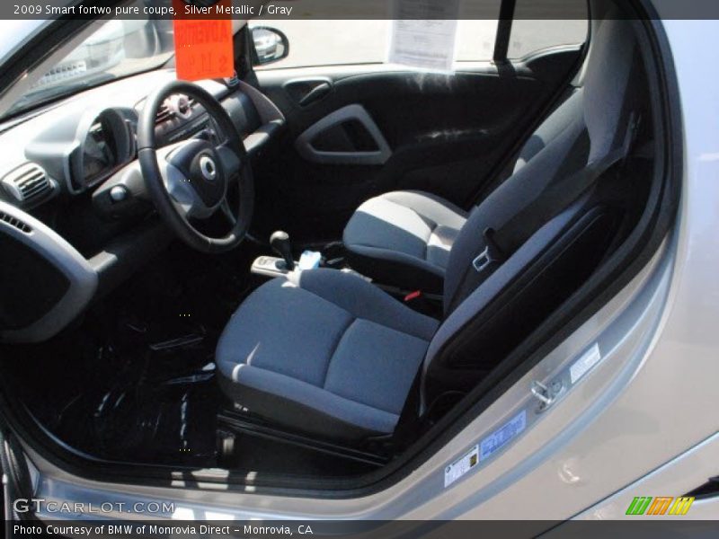 Silver Metallic / Gray 2009 Smart fortwo pure coupe