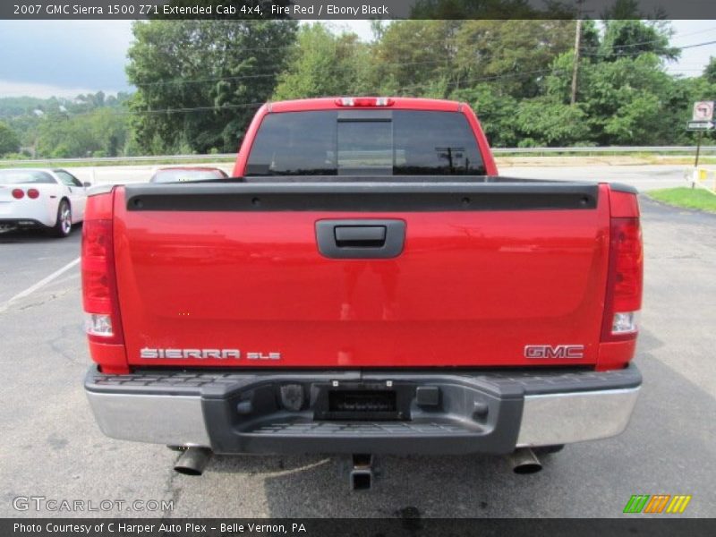 Fire Red / Ebony Black 2007 GMC Sierra 1500 Z71 Extended Cab 4x4