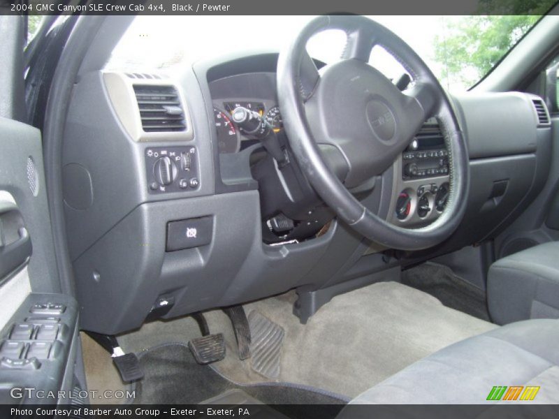 Black / Pewter 2004 GMC Canyon SLE Crew Cab 4x4
