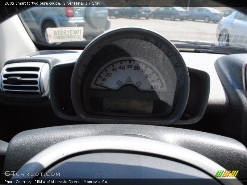 Silver Metallic / Gray 2009 Smart fortwo pure coupe