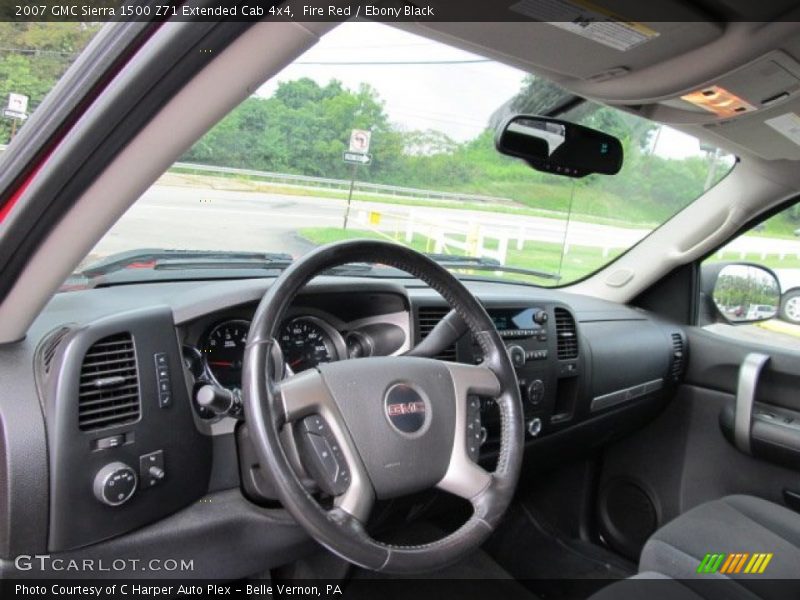 Fire Red / Ebony Black 2007 GMC Sierra 1500 Z71 Extended Cab 4x4
