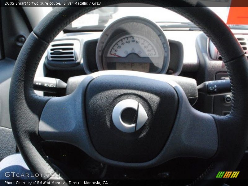 Silver Metallic / Gray 2009 Smart fortwo pure coupe