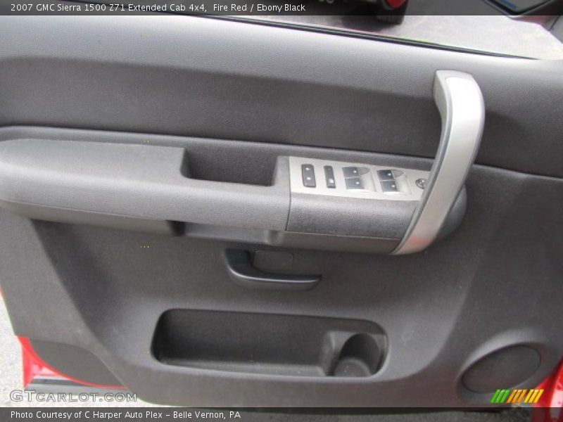 Fire Red / Ebony Black 2007 GMC Sierra 1500 Z71 Extended Cab 4x4