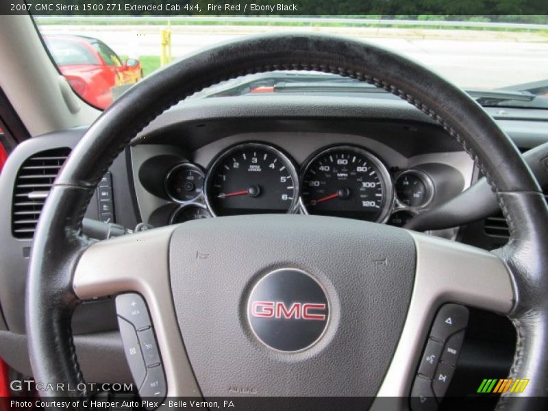 Fire Red / Ebony Black 2007 GMC Sierra 1500 Z71 Extended Cab 4x4