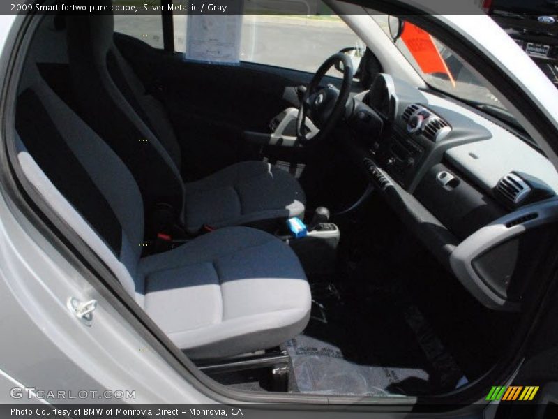 Silver Metallic / Gray 2009 Smart fortwo pure coupe
