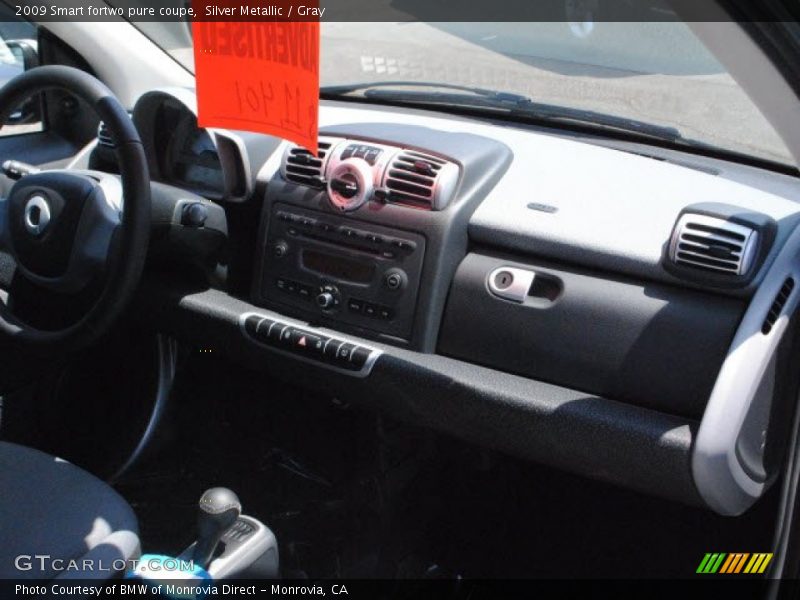 Silver Metallic / Gray 2009 Smart fortwo pure coupe
