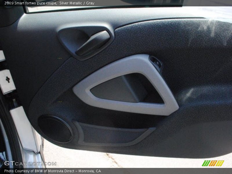Silver Metallic / Gray 2009 Smart fortwo pure coupe