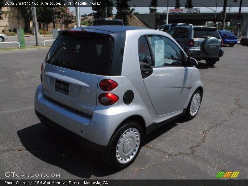 Silver Metallic / Gray 2009 Smart fortwo pure coupe