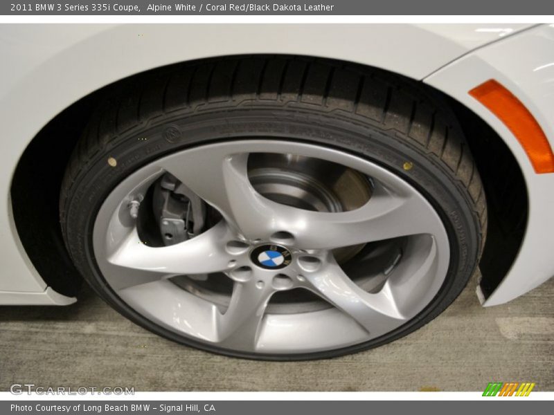 Alpine White / Coral Red/Black Dakota Leather 2011 BMW 3 Series 335i Coupe