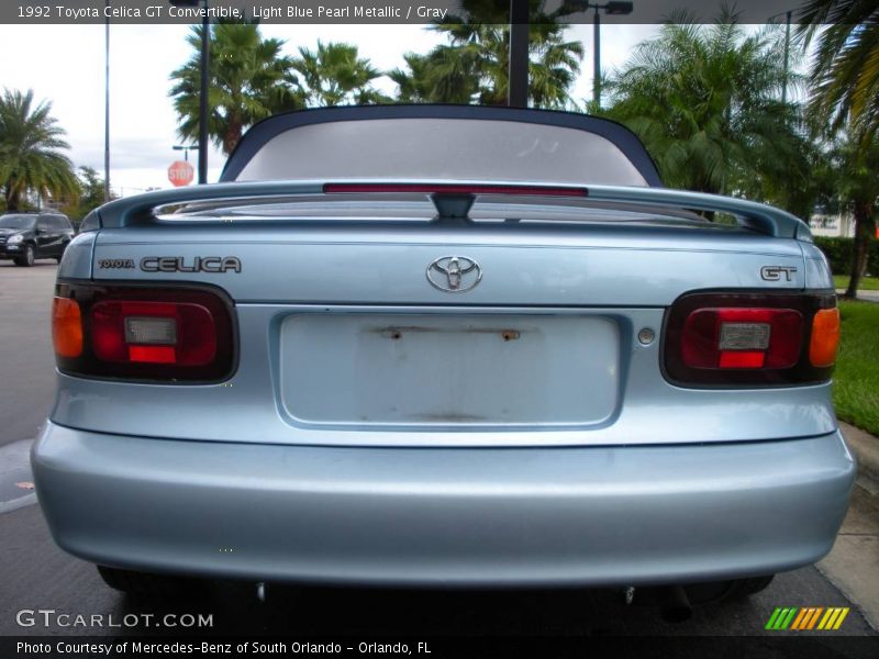 Light Blue Pearl Metallic / Gray 1992 Toyota Celica GT Convertible