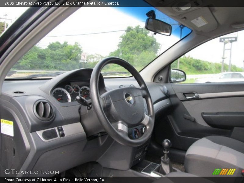 Black Granite Metallic / Charcoal 2009 Chevrolet Aveo Aveo5 LS