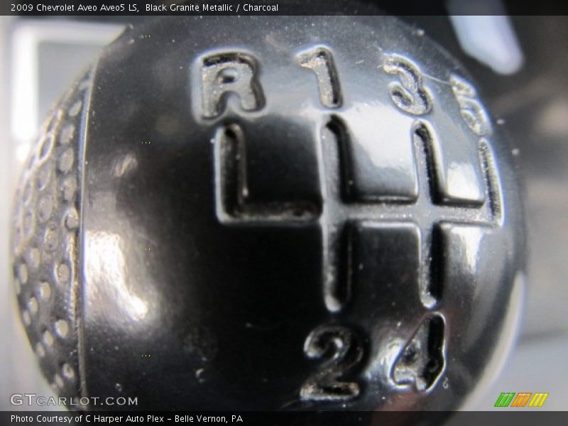 Black Granite Metallic / Charcoal 2009 Chevrolet Aveo Aveo5 LS