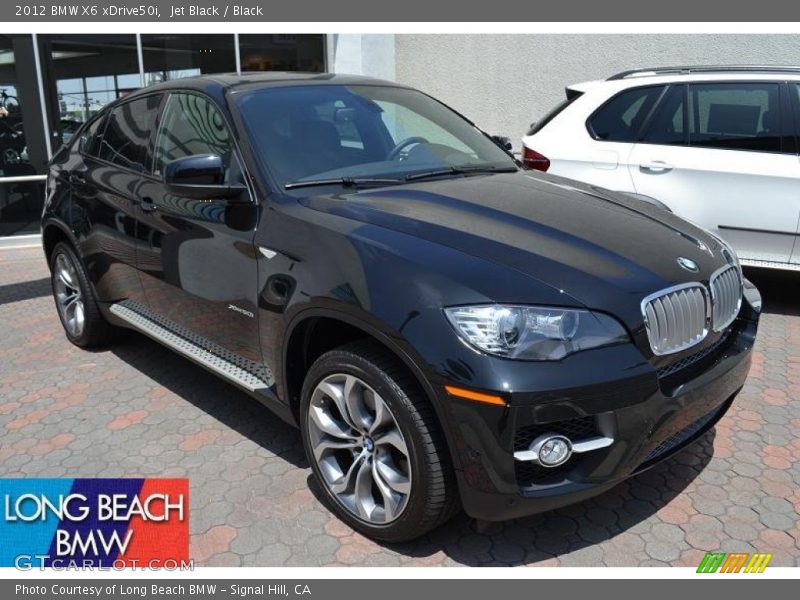 Jet Black / Black 2012 BMW X6 xDrive50i