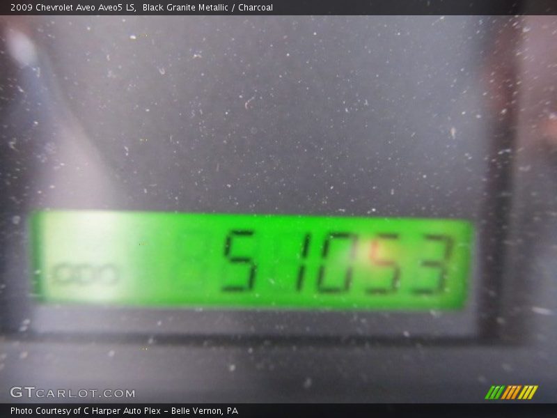 Black Granite Metallic / Charcoal 2009 Chevrolet Aveo Aveo5 LS