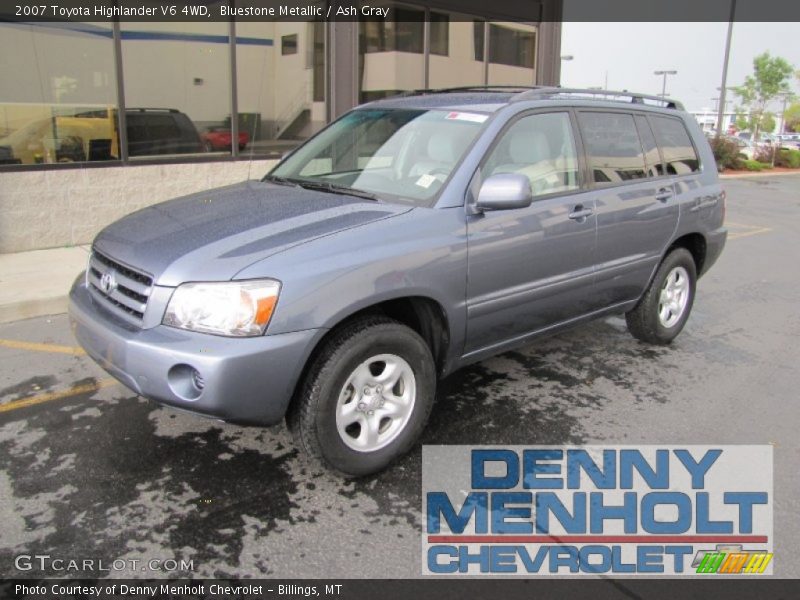 Bluestone Metallic / Ash Gray 2007 Toyota Highlander V6 4WD