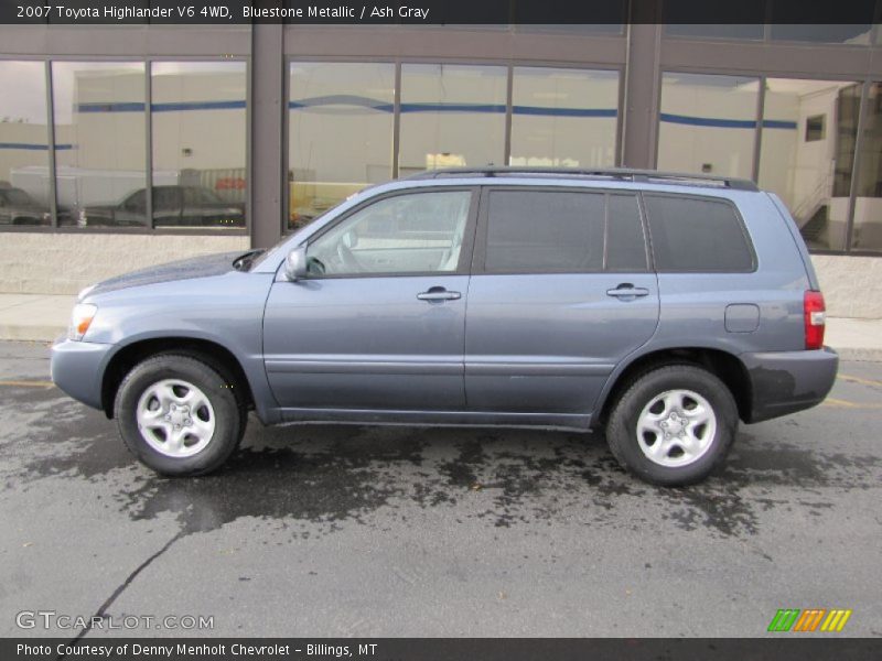 Bluestone Metallic / Ash Gray 2007 Toyota Highlander V6 4WD