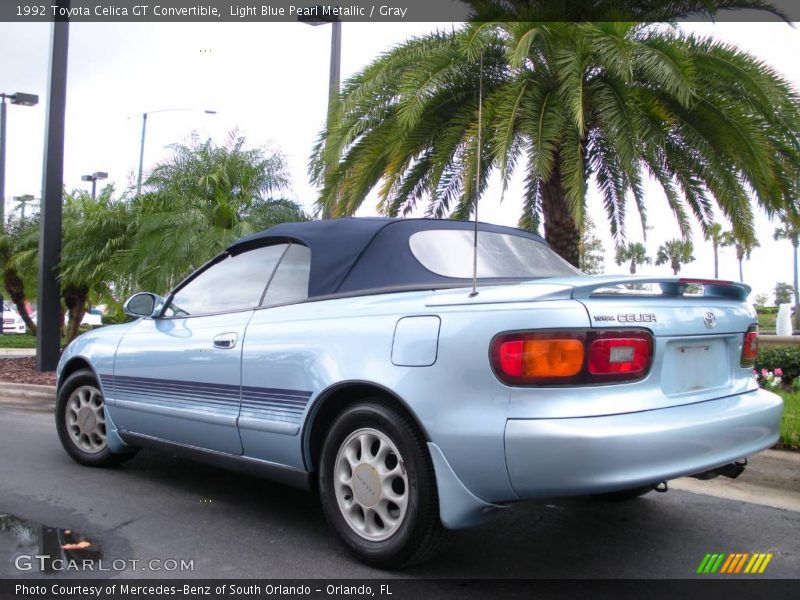 Light Blue Pearl Metallic / Gray 1992 Toyota Celica GT Convertible