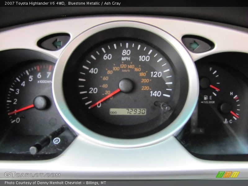 Bluestone Metallic / Ash Gray 2007 Toyota Highlander V6 4WD
