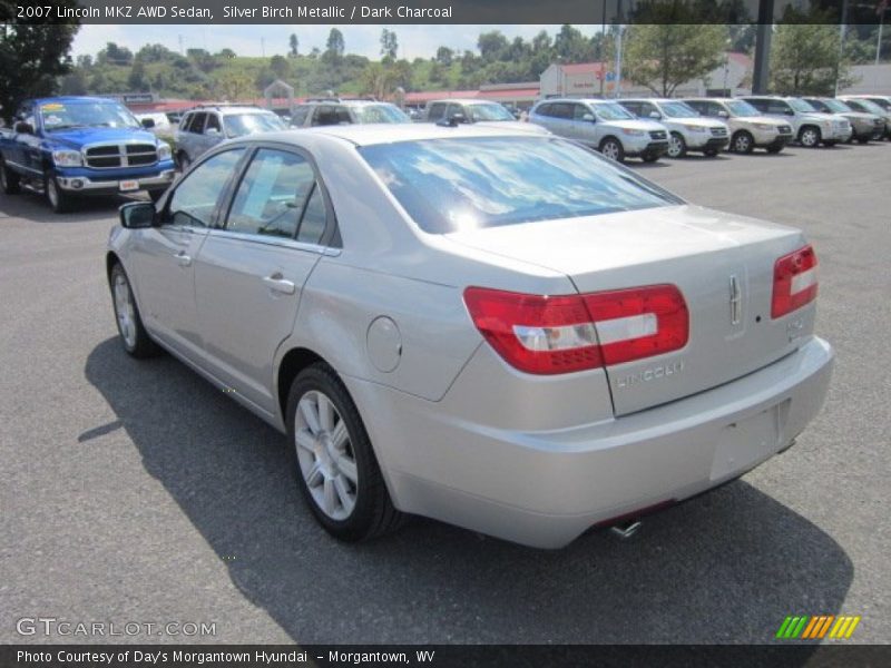 Silver Birch Metallic / Dark Charcoal 2007 Lincoln MKZ AWD Sedan