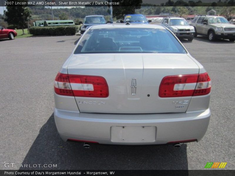 Silver Birch Metallic / Dark Charcoal 2007 Lincoln MKZ AWD Sedan