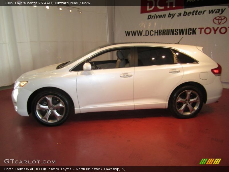 Blizzard Pearl / Ivory 2009 Toyota Venza V6 AWD