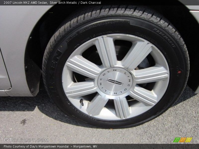Silver Birch Metallic / Dark Charcoal 2007 Lincoln MKZ AWD Sedan