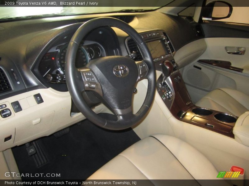 Blizzard Pearl / Ivory 2009 Toyota Venza V6 AWD