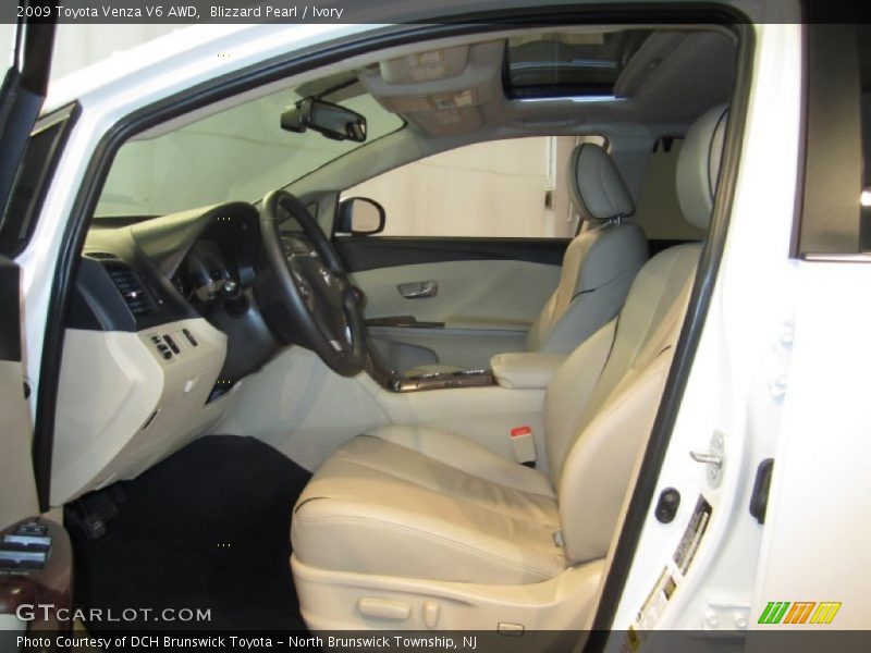 Blizzard Pearl / Ivory 2009 Toyota Venza V6 AWD