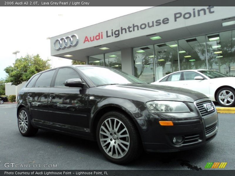 Lava Grey Pearl / Light Grey 2006 Audi A3 2.0T