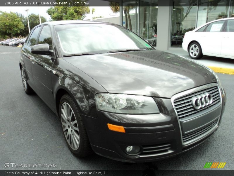Lava Grey Pearl / Light Grey 2006 Audi A3 2.0T