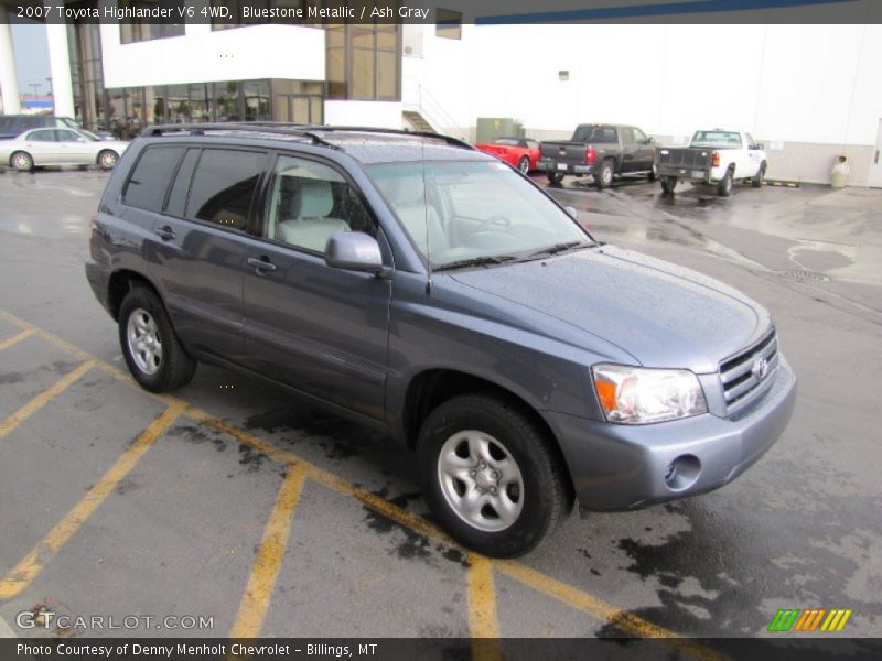 Bluestone Metallic / Ash Gray 2007 Toyota Highlander V6 4WD