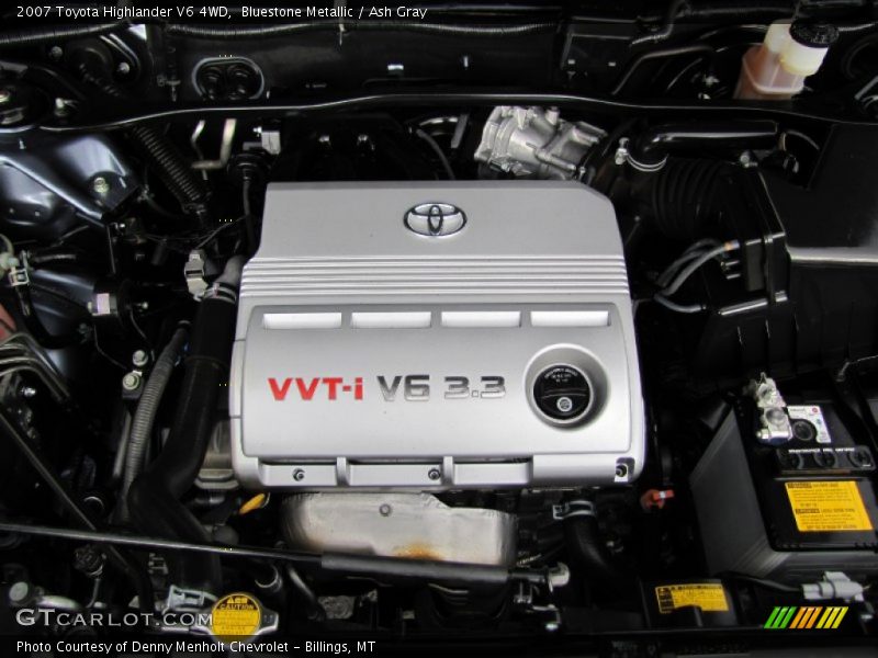 Bluestone Metallic / Ash Gray 2007 Toyota Highlander V6 4WD