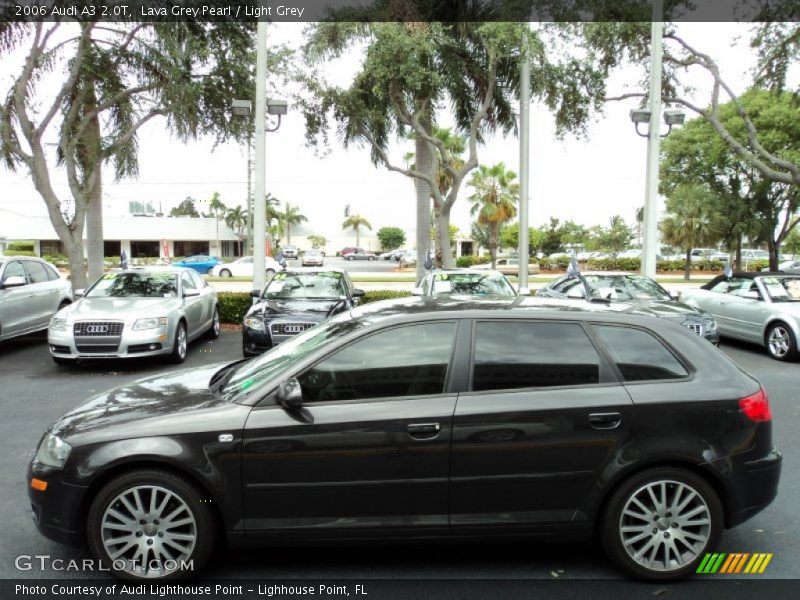 Lava Grey Pearl / Light Grey 2006 Audi A3 2.0T