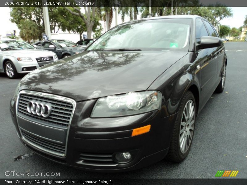 Lava Grey Pearl / Light Grey 2006 Audi A3 2.0T