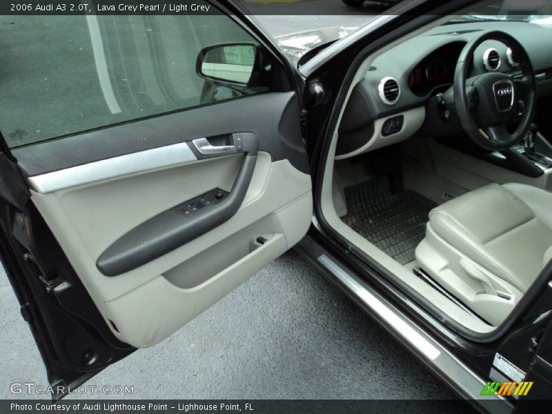Lava Grey Pearl / Light Grey 2006 Audi A3 2.0T
