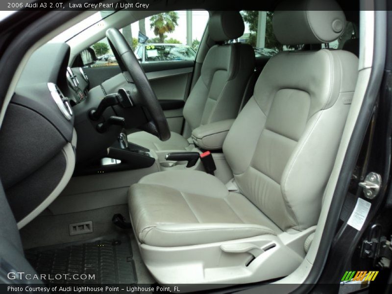 Lava Grey Pearl / Light Grey 2006 Audi A3 2.0T